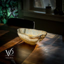 White Ice (Onyx Bowl #9) - Stone Bowl