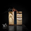 White Ice Onyx (Exotic Table Lamp Pair #6) - Decor