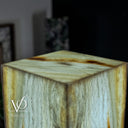 White Ice Onyx Floor Lamp (Rectangle Lamp #1) - Decor