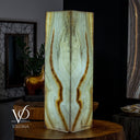 White Ice Onyx Floor Lamp (Rectangle Lamp #1) - Decor