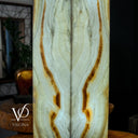 White Ice Onyx Floor Lamp (Rectangle Lamp #1) - Decor