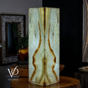 White Ice Onyx Floor Lamp (Rectangle Lamp #1) - Decor