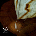 White Ice Onyx Floor Lamp (Rectangle Lamp #1) - Decor