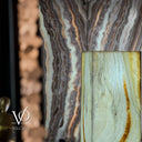 White Ice Onyx Floor Lamp (Rectangle Lamp #1) - Decor