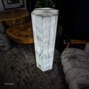 Ice Onyx Hexagon Floor Lamp (1/3) - Decor