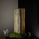 White Ice Onyx Lamp (Exotic Druzy Table Lamp #10) - Decor