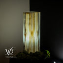 White Ice Onyx Lamp (Exotic Druzy Table Lamp #11) - Decor