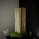 White Ice Onyx Lamp (Exotic Druzy Table Lamp #11) - Decor