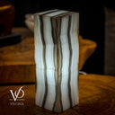 White Ice Onyx Lamp (Exotic Table Lamp #2) - Decor