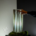 White Ice Onyx Lamp (Exotic Table Lamp #7) - Decor