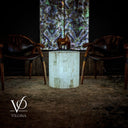 White Ice Onyx Mosaic Coffee Table #2 - Decor